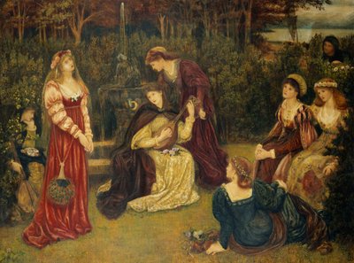 Fiammetta synger av Marie Spartali Stillman