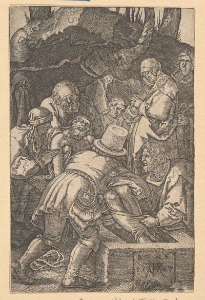 Gravleggingen, 1567. av Mario Cartaro