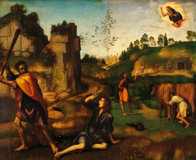 Kain dreper Abel av Mariotto Albertinelli