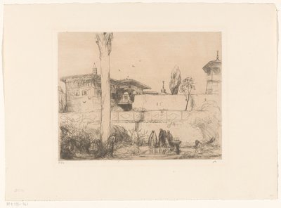 Bachi-Seraï-palasset på Krim av Marius Bauer (signed by artist)