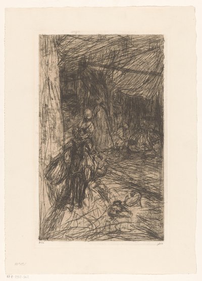 Gutt på et esel av Marius Bauer (signed by artist)