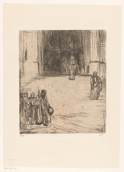 Moskeen i Konstantinopel av Marius Bauer (signed by artist)