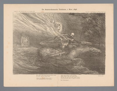 Amsterdam-telefonen, 1. nov. 1896 (tittel på objekt) av Marius Bauer