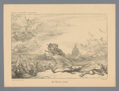 Siroccoen blåser (tittel på objekt) av Marius Bauer