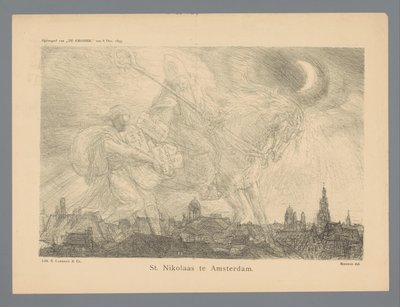 St. Nikolaas te Amsterdam (tittel på objekt) av Marius Bauer