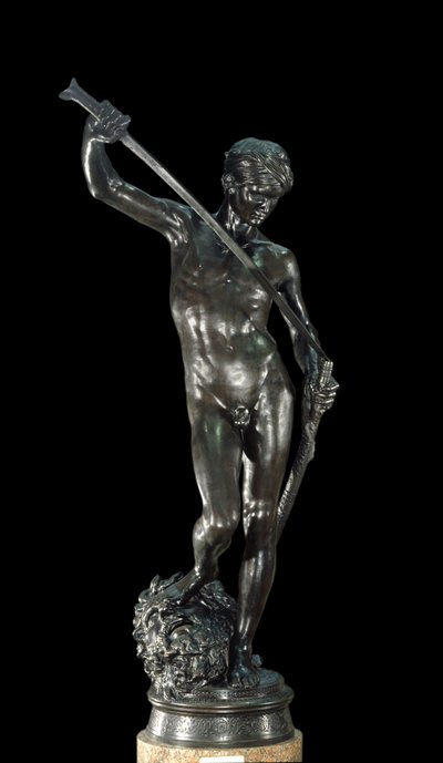 David bronseskulptur av Antonin Mercia (1845-1916) Paris, Musee d