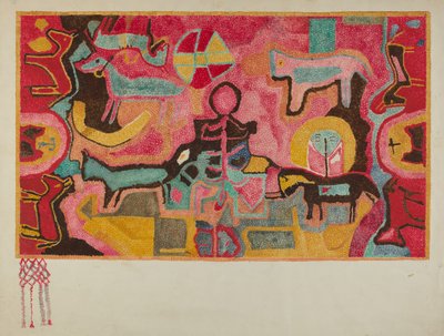Hooked Rug, ca. 1937. av Marjery Parish