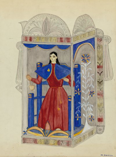 Tin Nicho med Santo Nino, ca. 1937. av Marjery Parish
