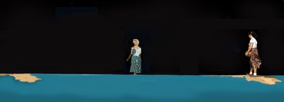 Night Lives Scene 2, 2016 (digitale medier) av Marjorie Weiss