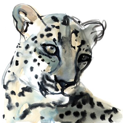 Persisk, 2015, (akvarell på papir) av Mark Adlington