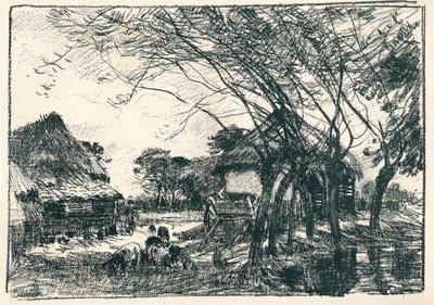 På baksiden av gården, c1800-tallet av Mark Fisher