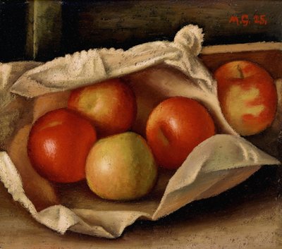 Epler i en pose, 1925 (olje på papp) av Mark Gertler