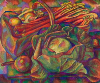 Kål og rabarbra Savoy Green, 1929 1930 av Mark Gertler