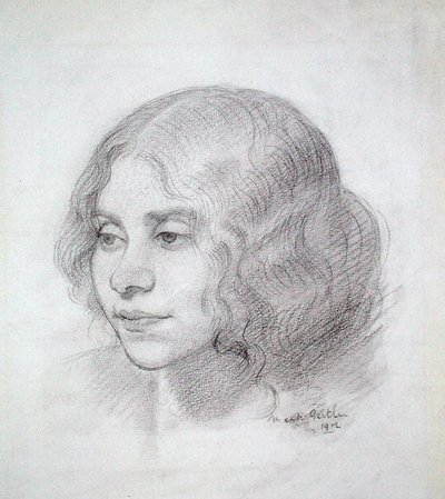 Hodet til en jente av Mark Gertler