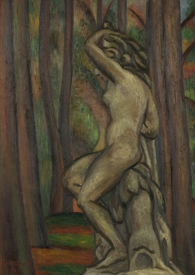 Statue i en park av Mark Gertler