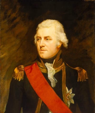 Kaptein John Borlase Warren (1753–1822), tidlig på 1800-tallet (olje på lerret) av Mark Oates