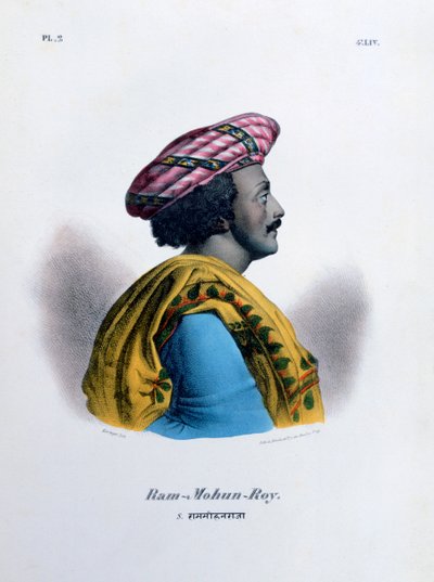 Ram Mohan Roy, grunnlegger av Brahmo Samaj, 1828 av Marlet et Cie