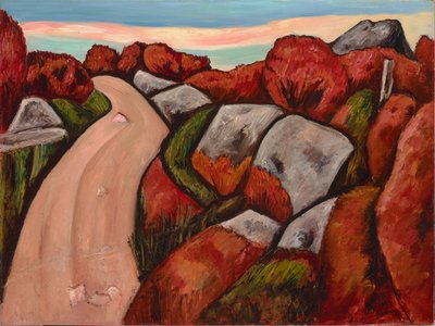 Blueberry Highway, Dogtown, 1931 av Marsden Hartley