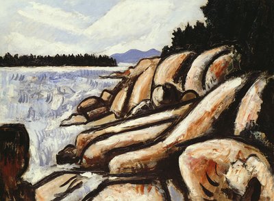 City Point, Vinalhaven, 1937-38 (olje på akademibrett) av Marsden Hartley