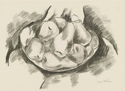 Rett med epler og pærer av Marsden Hartley