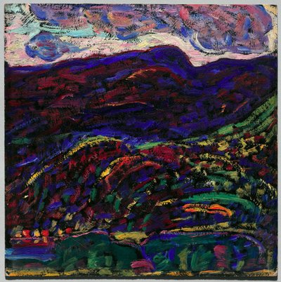 Kezar Lake, høstaften, ca. 1910 (olje på papp) av Marsden Hartley