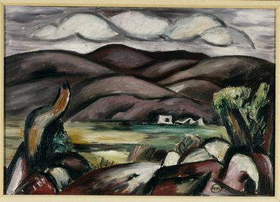 Landskap, New Mexico (olje på lerret) av Marsden Hartley