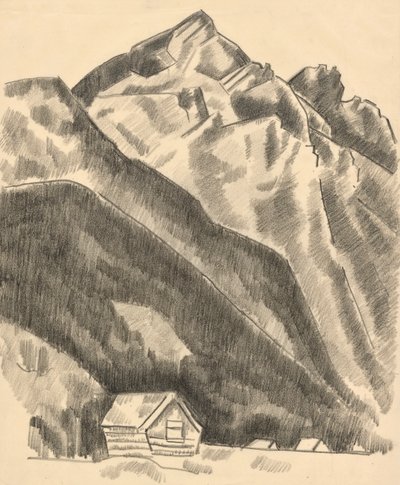Fjelllandskap (Garmisch Partenkirchen) av Marsden Hartley