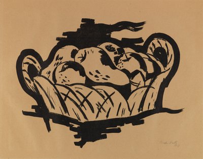 Pære i kurv av Marsden Hartley