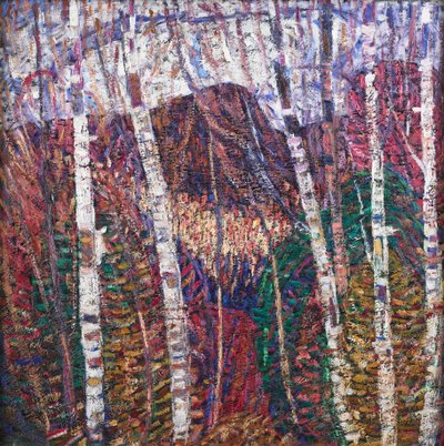 Hvite bjørker av Marsden Hartley