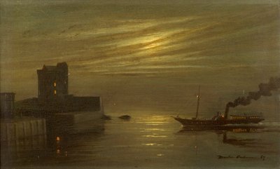 Broughty Castle - Moonlight Scene av Martin  Anderson
