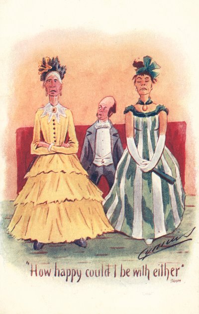 Hvor fornøyd kunne jeg være med begge (farge litho) av Martin  Anderson