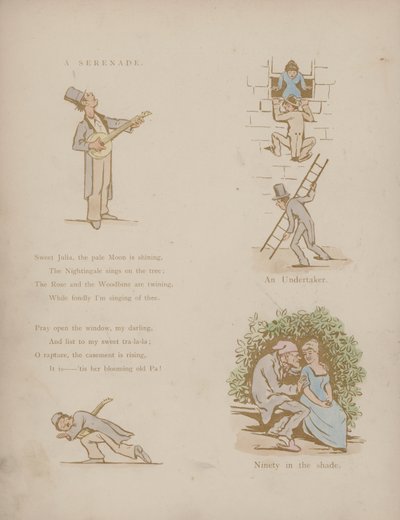 Side fra Humors of Cynicus (farget gravering) av Martin  Anderson