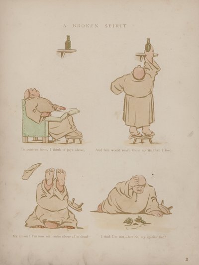 Side fra Humors of Cynicus (farget gravering) av Martin  Anderson