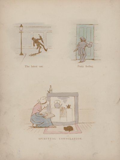 Side fra Humors of Cynicus (farget gravering) av Martin  Anderson