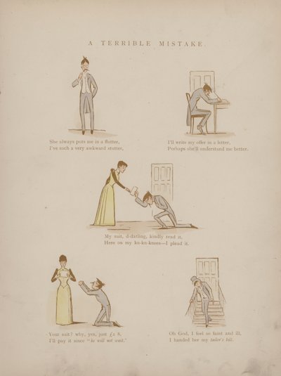 Side fra Humors of Cynicus (farget gravering) av Martin  Anderson