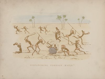 Side fra Humors of Cynicus (farget gravering) av Martin  Anderson