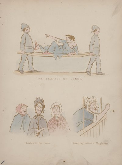 Side fra Humors of Cynicus (farget gravering) av Martin  Anderson