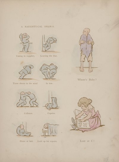 Side fra Humors of Cynicus (farget gravering) av Martin  Anderson