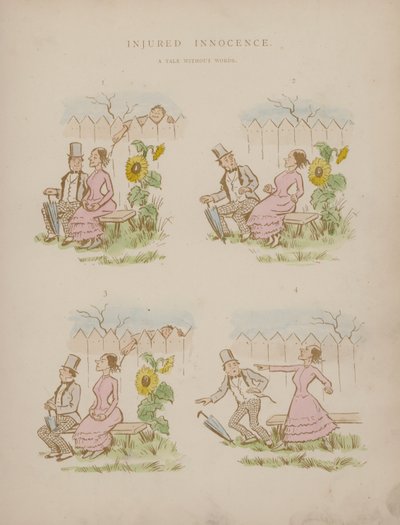 Side fra Humors of Cynicus (farget gravering) av Martin  Anderson