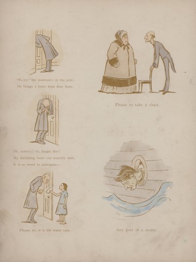 Side fra Humors of Cynicus (farget gravering) av Martin  Anderson