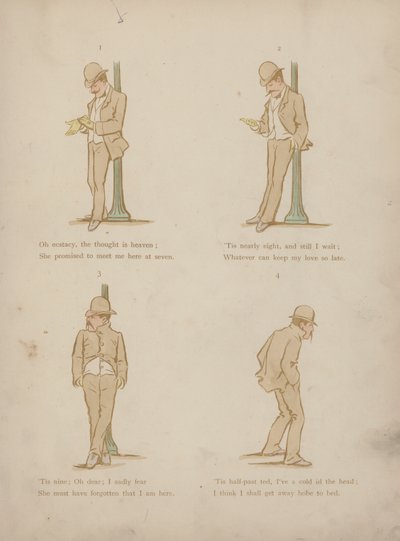 Side fra Humors of Cynicus (farget gravering) av Martin  Anderson