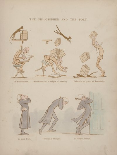 Side fra Humors of Cynicus (farget gravering) av Martin  Anderson