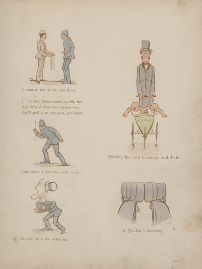 Side fra Humors of Cynicus (farget gravering) av Martin  Anderson