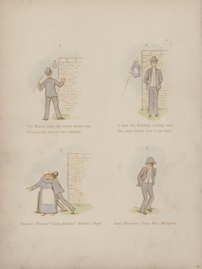 Side fra Humors of Cynicus (farget gravering) av Martin  Anderson