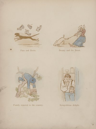 Side fra Humors of Cynicus (farget gravering) av Martin  Anderson