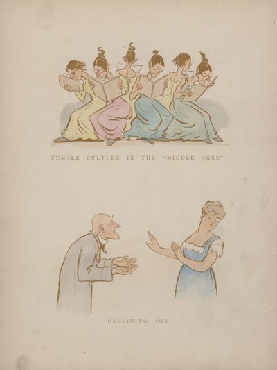 Side fra Humors of Cynicus (farget gravering) av Martin  Anderson