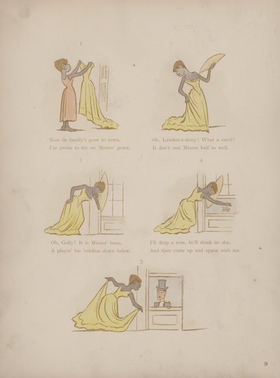 Side fra Humors of Cynicus (farget gravering) av Martin  Anderson