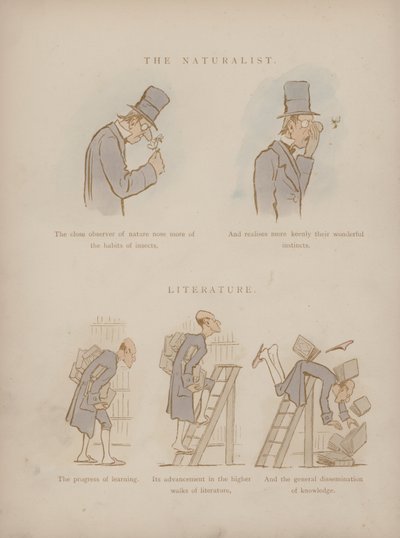 Side fra Humors of Cynicus (farget gravering) av Martin  Anderson