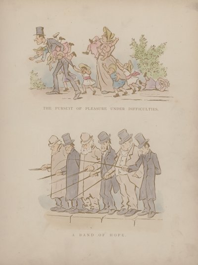 Side fra Humors of Cynicus (farget gravering) av Martin  Anderson