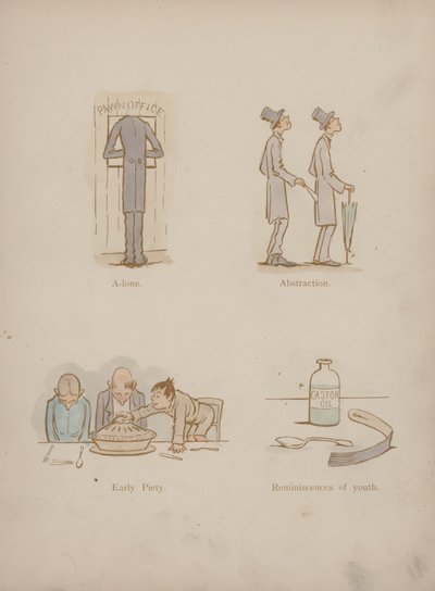 Side fra Humors of Cynicus (farget gravering) av Martin  Anderson